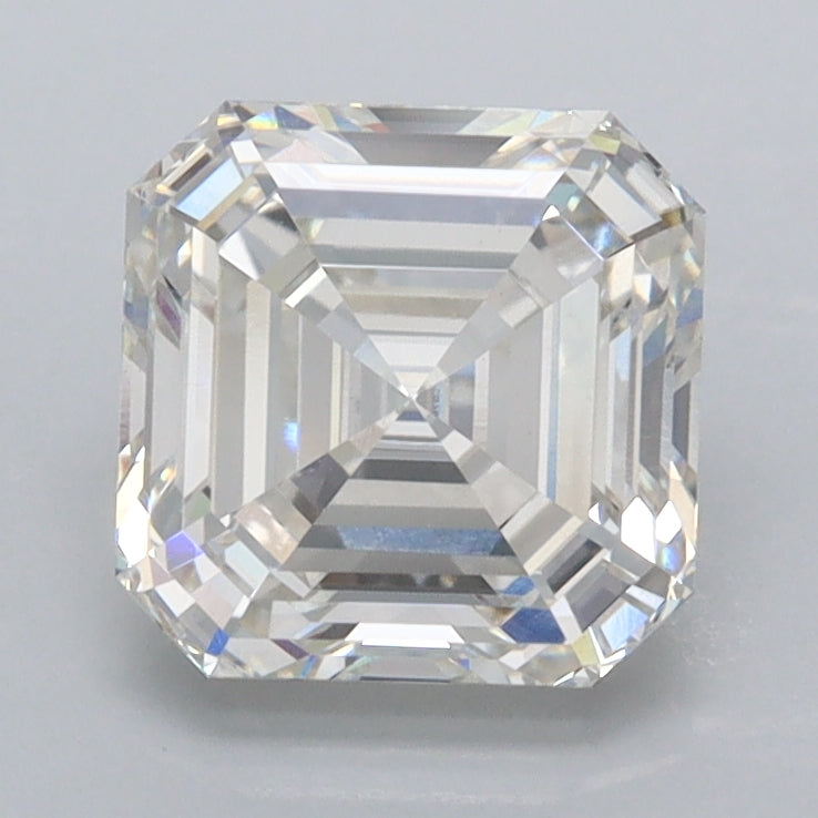 2.02 Carat Asscher Shaped, Ideal Cut, G Color, VVS2 Clarity, IGI Certified Lab Grown Diamond