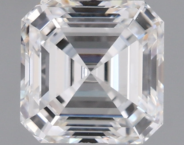 1.57 Carat Asscher Shaped, Ideal Cut, E Color, VVS2 Clarity, IGI Certified Lab Grown Diamond