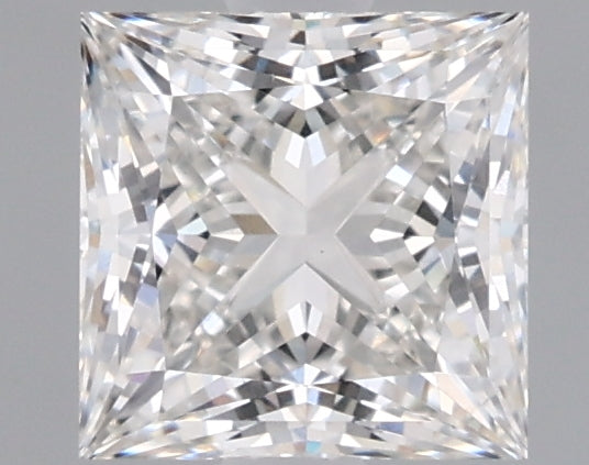 1.06 Carat Princess Shaped, Ideal Cut, F Color, VVS2 Clarity, IGI Certified Lab Grown Diamond
