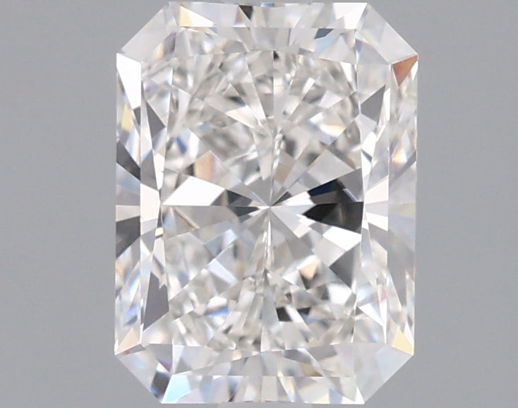 1.50 Carat Radiant Shaped, Excellent Cut, F Color, VVS2 Clarity, IGI Certified Lab Grown Diamond