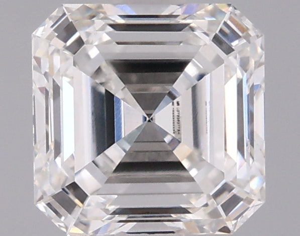 1.54 Carat Asscher Shaped, Ideal Cut, F Color, VVS2 Clarity, IGI Certified Lab Grown Diamond
