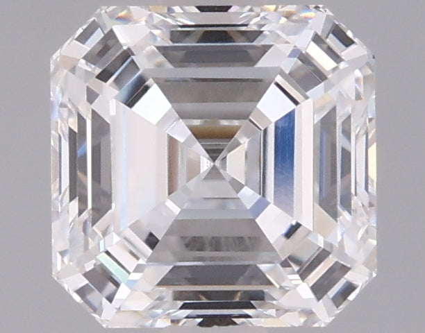 1.57 Carat Asscher Shaped, Ideal Cut, D Color, VVS1 Clarity, IGI Certified Lab Grown Diamond