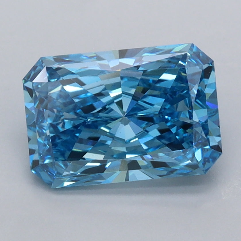 2.01 Carat Radiant Shaped, Excellent Cut, VVS2 Clarity, IGI Certified Lab Grown Diamond