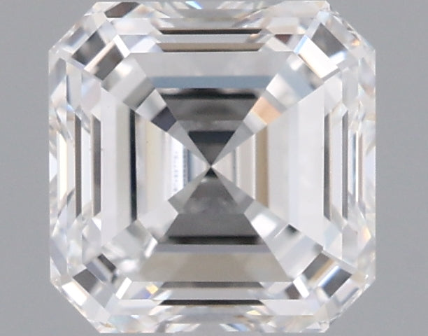1.58 Carat Asscher Shaped, Ideal Cut, D Color, VVS2 Clarity, IGI Certified Lab Grown Diamond
