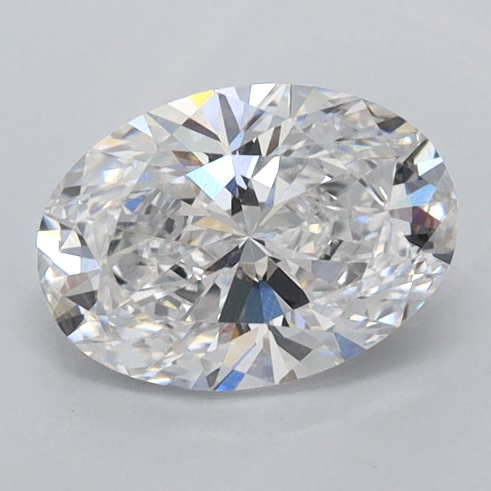 1.10 Carat Oval Shaped, Ideal Cut, D Color, VVS2 Clarity, IGI Certified Lab Grown Diamond