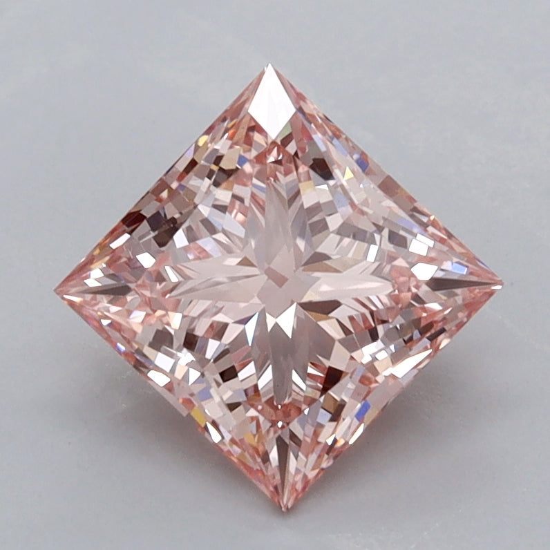 1.51 Carat Princess Shaped, Ideal Cut, VVS2 Clarity, IGI Certified Lab Grown Diamond