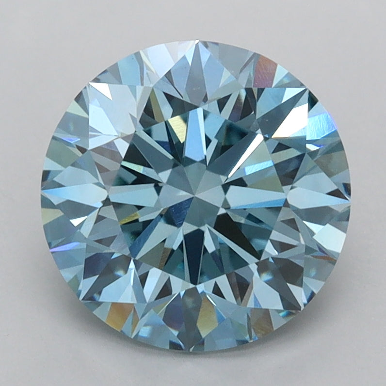 2.50 Carat Round Shaped, Excellent Cut, VVS2 Clarity, IGI Certified Lab Grown Diamond