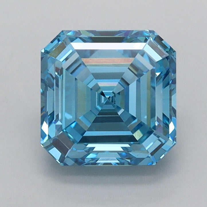 1.57 Carat Asscher Shaped, Excellent Cut, VVS2 Clarity, IGI Certified Lab Grown Diamond