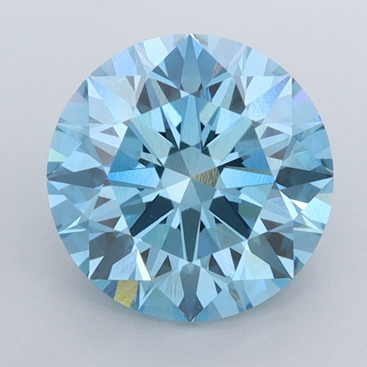 2.02 Carat Round Shaped, Ideal Cut, VVS2 Clarity, IGI Certified Lab Grown Diamond