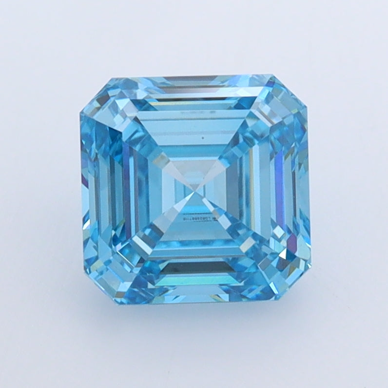 1.54 Carat Asscher Shaped, Ideal Cut, VVS2 Clarity, IGI Certified Lab Grown Diamond