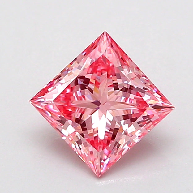 1.00 Carat Princess Shaped, Ideal Cut, VVS2 Clarity, IGI Certified Lab Grown Diamond