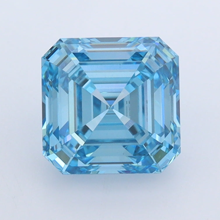 1.57 Carat Asscher Shaped, Ideal Cut, VVS2 Clarity, IGI Certified Lab Grown Diamond