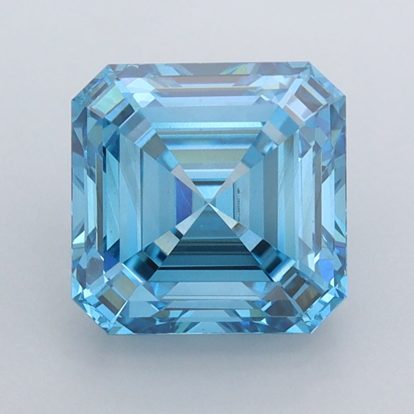 2.58 Carat Asscher Shaped, Ideal Cut, VVS2 Clarity, IGI Certified Lab Grown Diamond