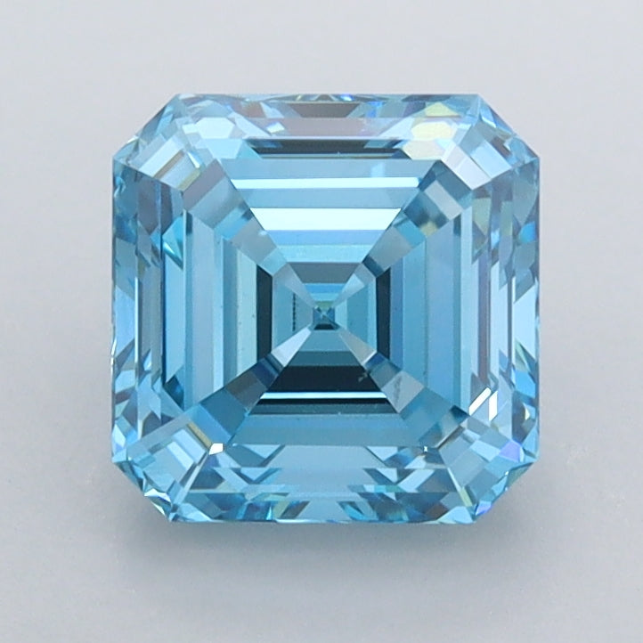 1.58 Carat Asscher Shaped, Excellent Cut, VS1 Clarity, IGI Certified Lab Grown Diamond