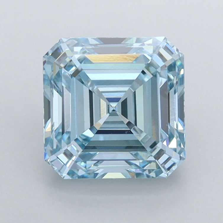 1.57 Carat Asscher Shaped, Ideal Cut, VVS2 Clarity, IGI Certified Lab Grown Diamond