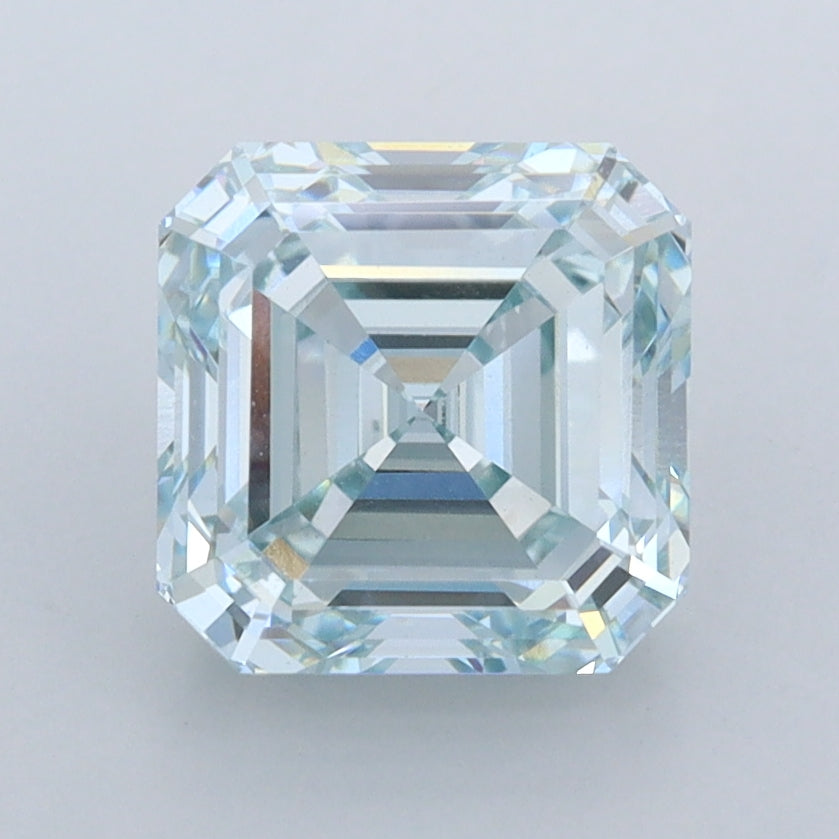 2.50 Carat Asscher Shaped, Ideal Cut, VVS2 Clarity, IGI Certified Lab Grown Diamond