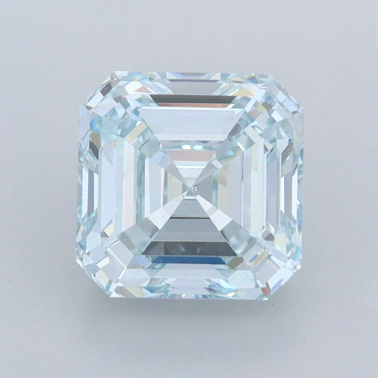 1.50 Carat Asscher Shaped, Ideal Cut, VVS2 Clarity, IGI Certified Lab Grown Diamond