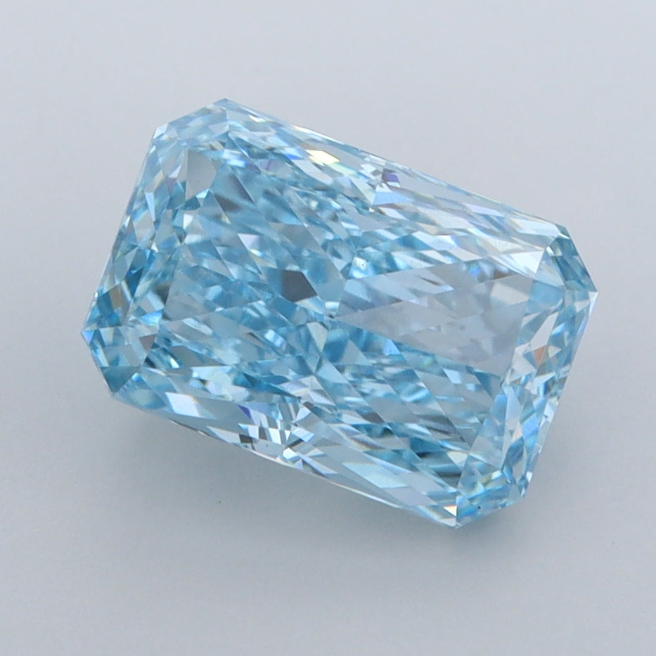 2.53 Carat Radiant Shaped, Ideal Cut, VS1 Clarity, IGI Certified Lab Grown Diamond