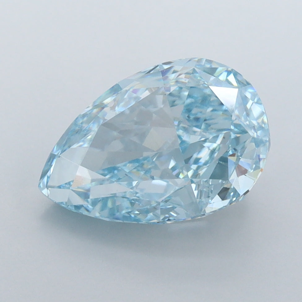3.16 Carat Pear Shaped, Very Good Cut, VVS2 Clarity, IGI Certified Lab Grown Diamond