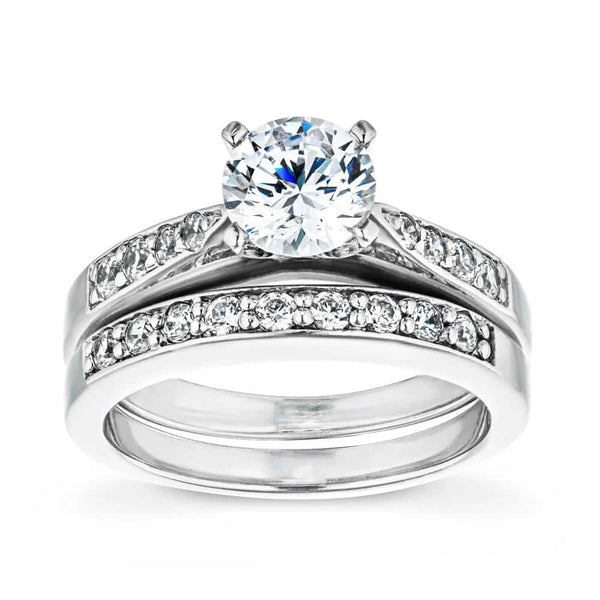 Helen Lab Grown Diamond Tapered Channel Wedding Set