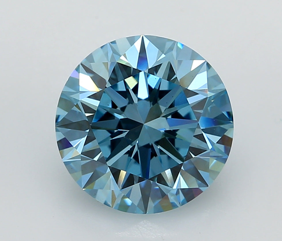 5.38 Carat Round Shaped, Ideal Cut, VS1 Clarity, IGI Certified Lab Grown Diamond