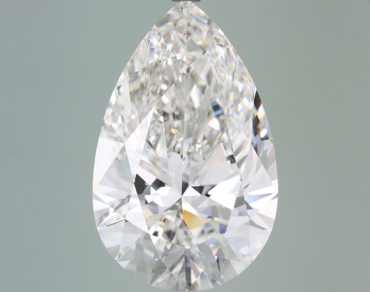 10.16 Carat Pear Shaped, Ideal Cut, G Color, VS1 Clarity, IGI Certified Lab Grown Diamond