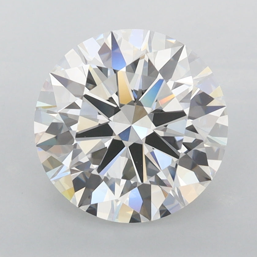 2.43 Carat Round Shaped, Ideal Cut, E Color, FL Clarity, IGI Certified Lab Grown Diamond