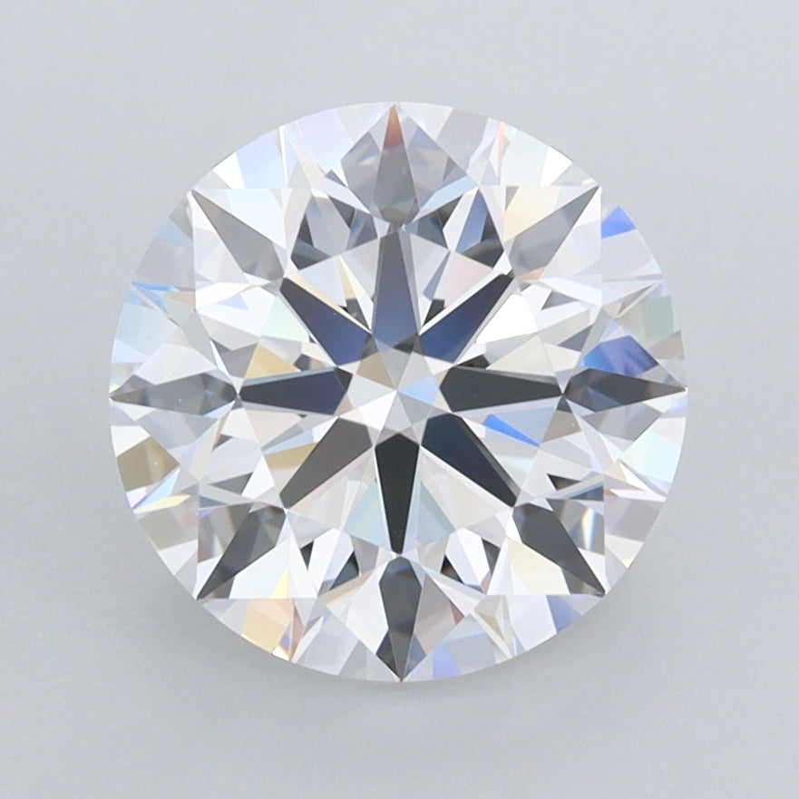 2.61 Carat Round Shaped, Ideal Cut, D Color, FL Clarity, IGI Certified Lab Grown Diamond
