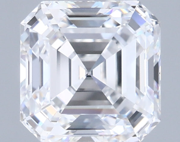 2.01 Carat Asscher Shaped, Ideal Cut, D Color, FL Clarity, IGI Certified Lab Grown Diamond