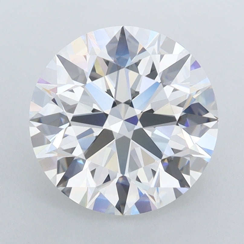 2.46 Carat Round Shaped, Ideal Cut, D Color, FL Clarity, IGI Certified Lab Grown Diamond