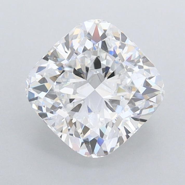 1.45 Carat Cushion Shaped, Ideal Cut, D Color, FL Clarity, IGI Certified Lab Grown Diamond