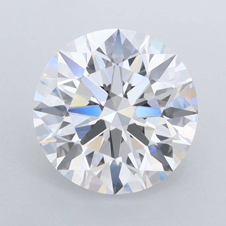 1.75 Carat Round Shaped, Ideal Cut, D Color, FL Clarity, IGI Certified Lab Grown Diamond