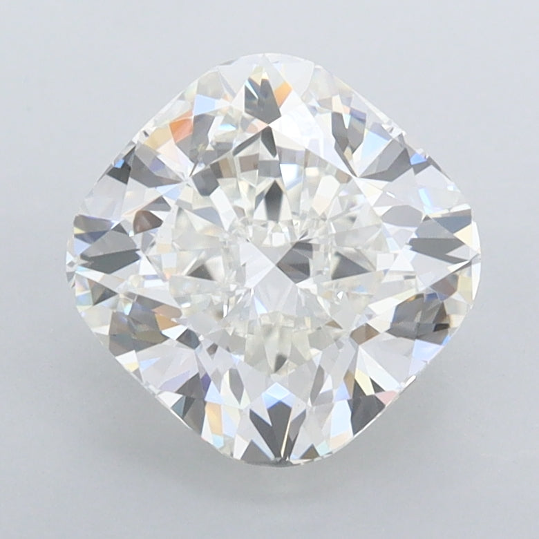 2.11 Carat Cushion Shaped, Ideal Cut, F Color, FL Clarity, IGI Certified Lab Grown Diamond