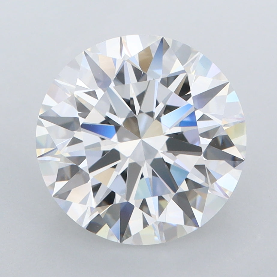 3.41 Carat Round Shaped, Ideal Cut, D Color, FL Clarity, IGI Certified Lab Grown Diamond