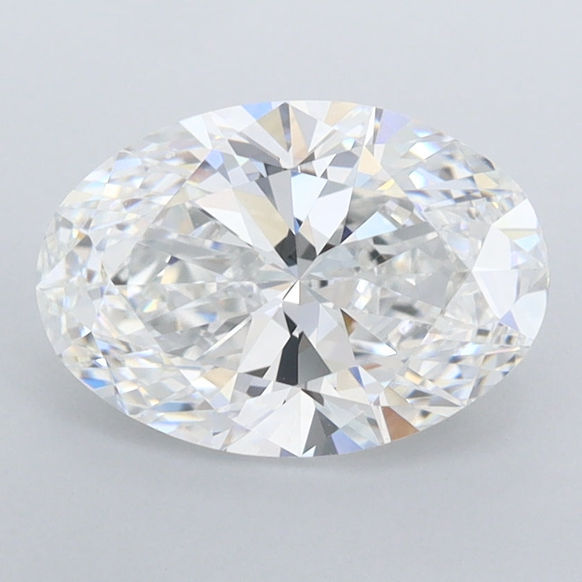 1.85 Carat Oval Shaped, Ideal Cut, E Color, FL Clarity, IGI Certified Lab Grown Diamond