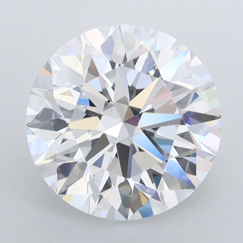 2.50 Carat Round Shaped, Ideal Cut, D Color, FL Clarity, IGI Certified Lab Grown Diamond