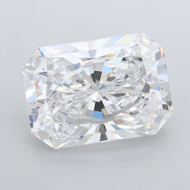 1.41 Carat Radiant Shaped, Ideal Cut, D Color, FL Clarity, IGI Certified Lab Grown Diamond