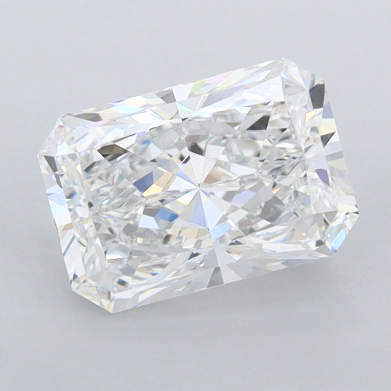 1.51 Carat Radiant Shaped, Ideal Cut, E Color, FL Clarity, IGI Certified Lab Grown Diamond