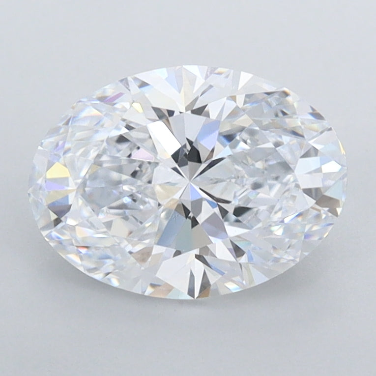 1.49 Carat Oval Shaped, Ideal Cut, D Color, FL Clarity, IGI Certified Lab Grown Diamond