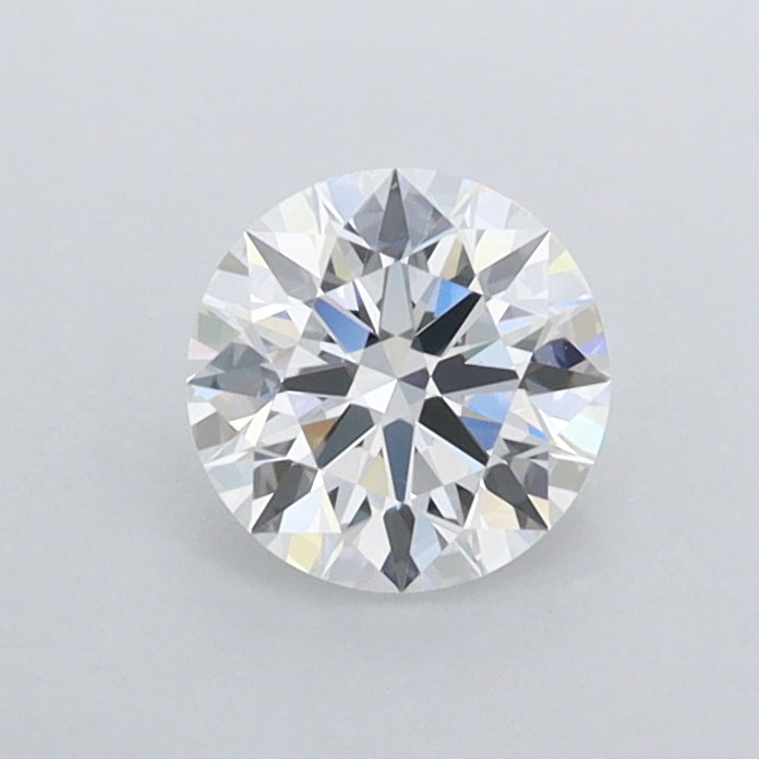 0.55 Carat Round Shaped, Ideal Cut, E Color, FL Clarity, IGI Certified Lab Grown Diamond