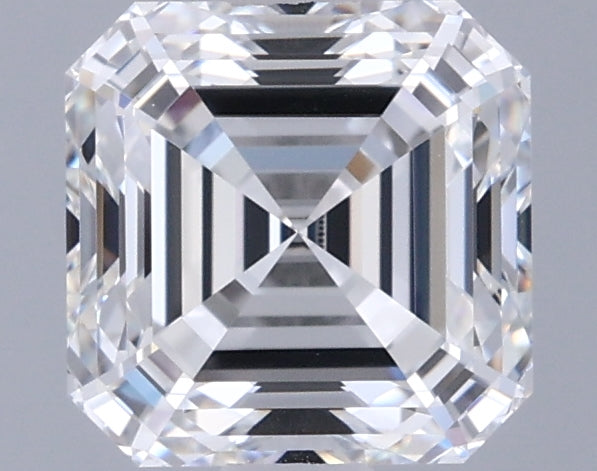 1.52 Carat Asscher Shaped, Ideal Cut, E Color, VVS1 Clarity, IGI Certified Lab Grown Diamond