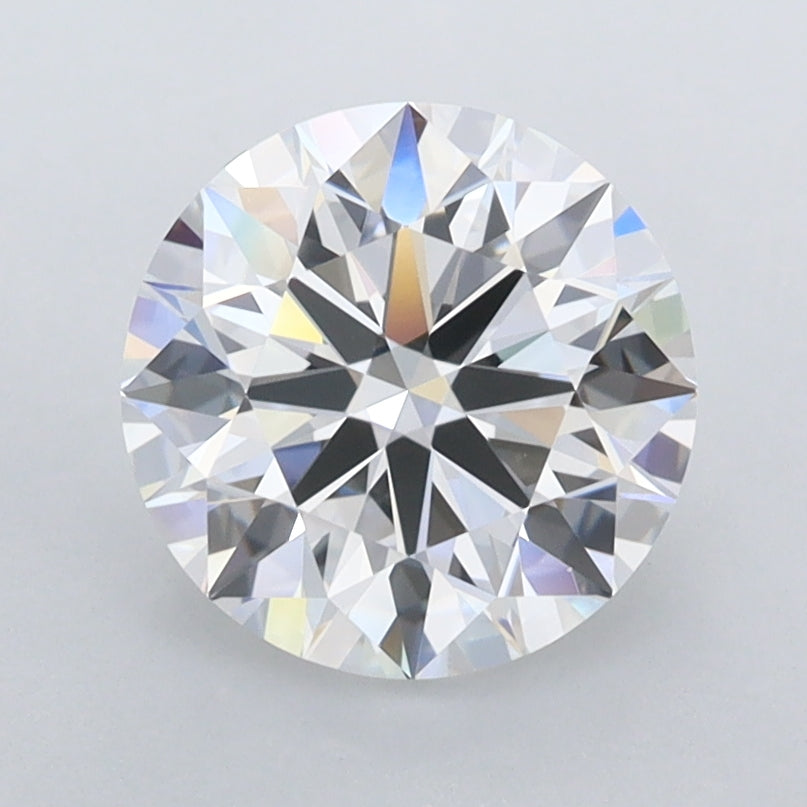 1.95 Carat Round Shaped, Ideal Cut, D Color, FL Clarity, IGI Certified Lab Grown Diamond