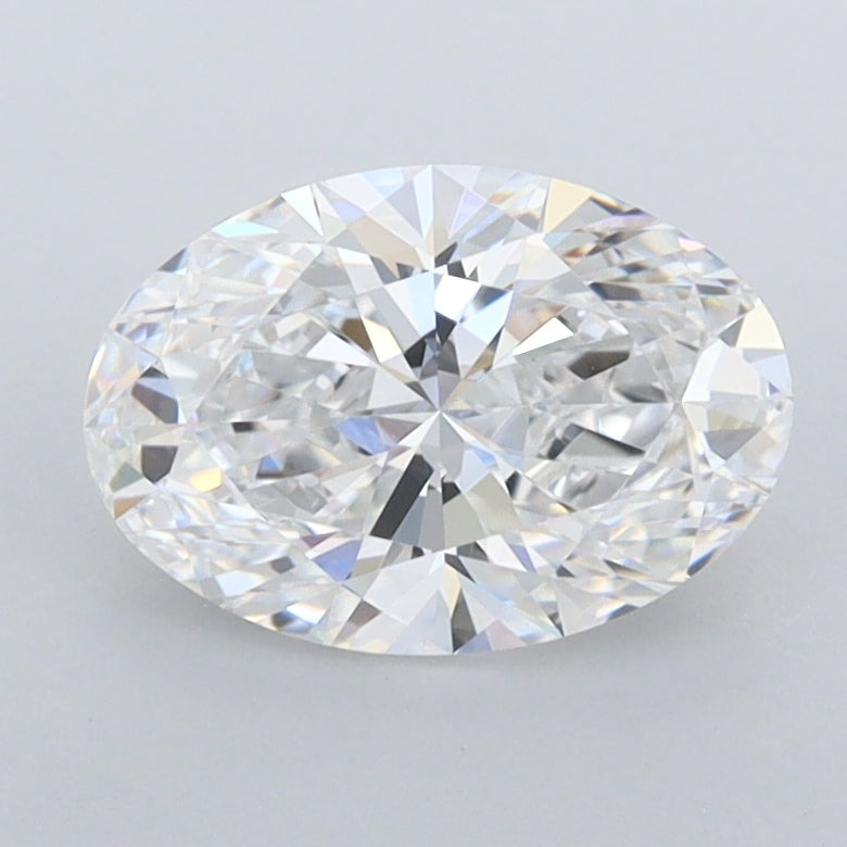 1.43 Carat Oval Shaped, Ideal Cut, D Color, FL Clarity, IGI Certified Lab Grown Diamond
