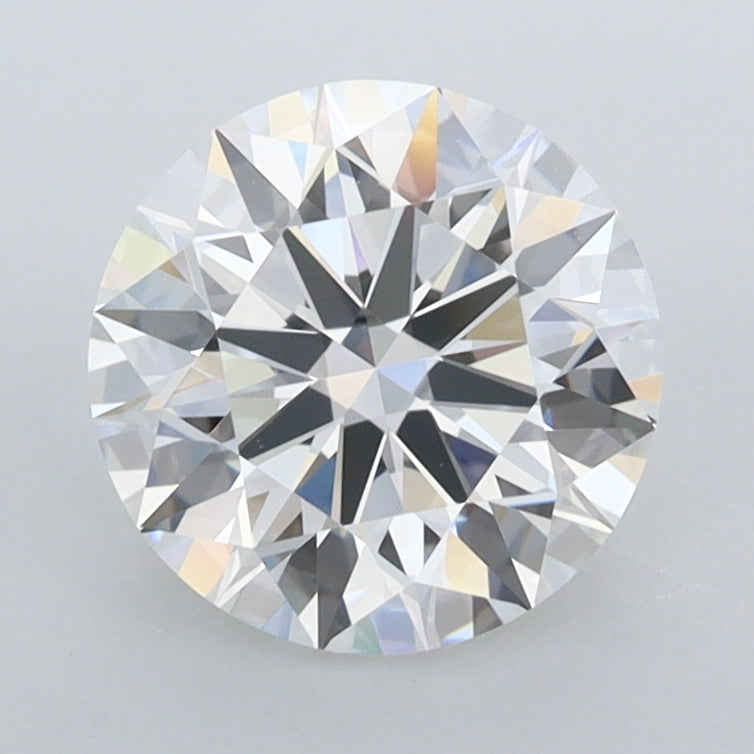 1.92 Carat Round Shaped, Ideal Cut, E Color, FL Clarity, IGI Certified Lab Grown Diamond