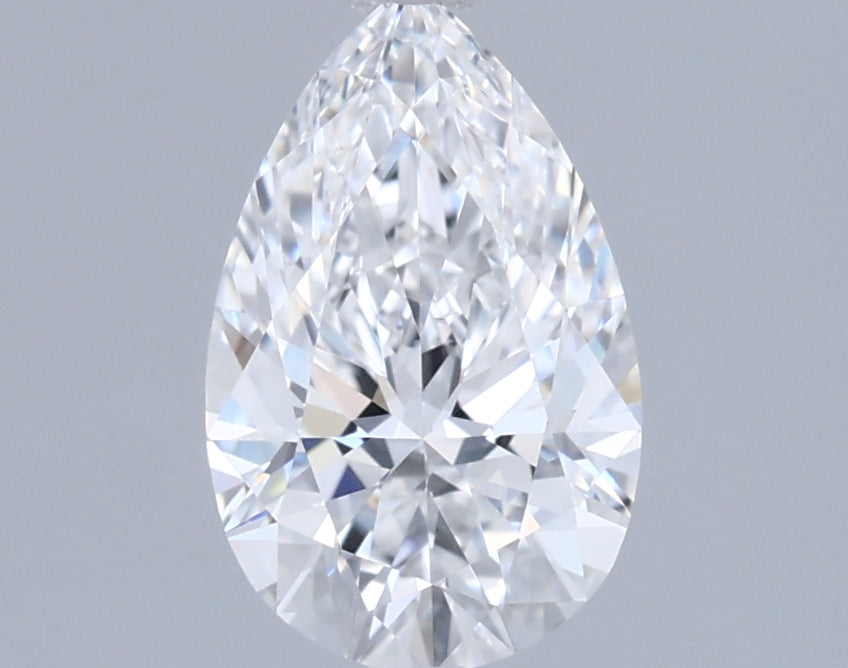 0.97 Carat Pear Shaped, Ideal Cut, D Color, VVS1 Clarity, IGI Certified Lab Grown Diamond