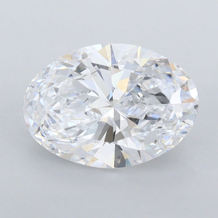 1.25 Carat Oval Shaped, Ideal Cut, D Color, FL Clarity, IGI Certified Lab Grown Diamond