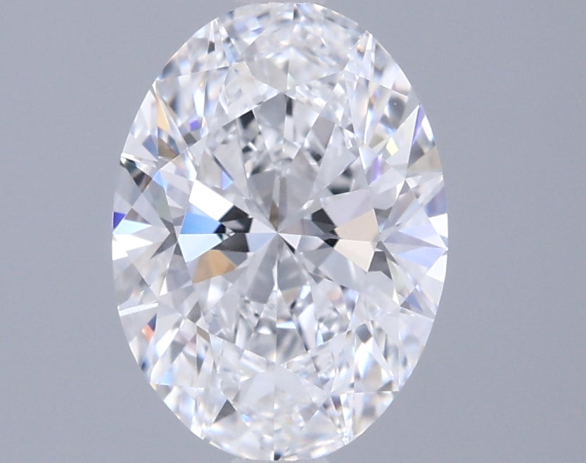 1.51 Carat Oval Shaped, Ideal Cut, D Color, FL Clarity, IGI Certified Lab Grown Diamond