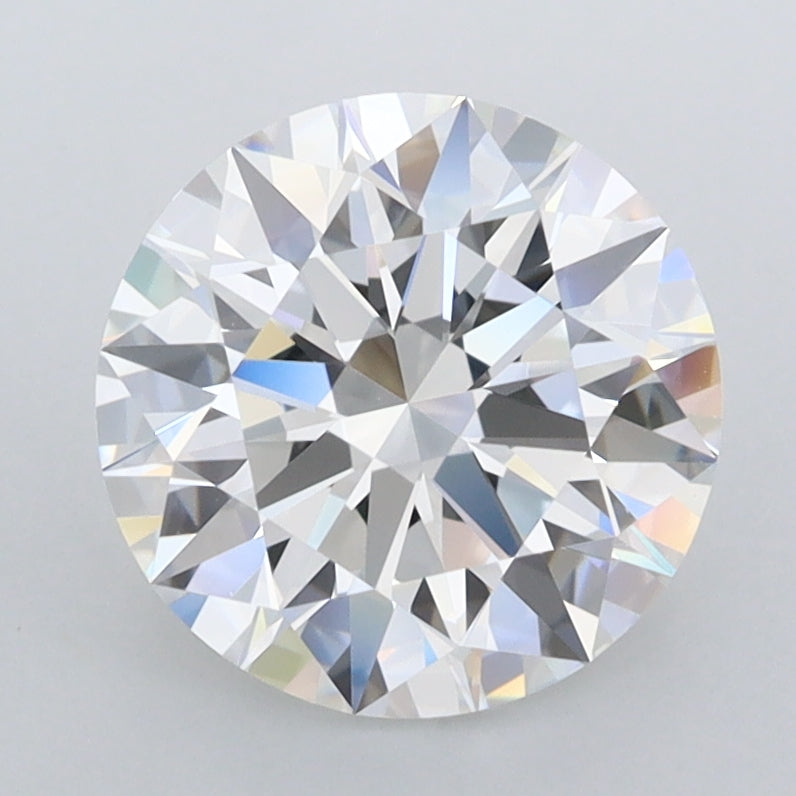 2.46 Carat Round Shaped, Ideal Cut, E Color, FL Clarity, IGI Certified Lab Grown Diamond
