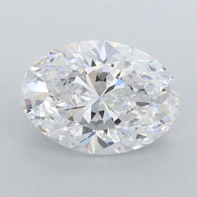 1.28 Carat Oval Shaped, Ideal Cut, D Color, FL Clarity, IGI Certified Lab Grown Diamond