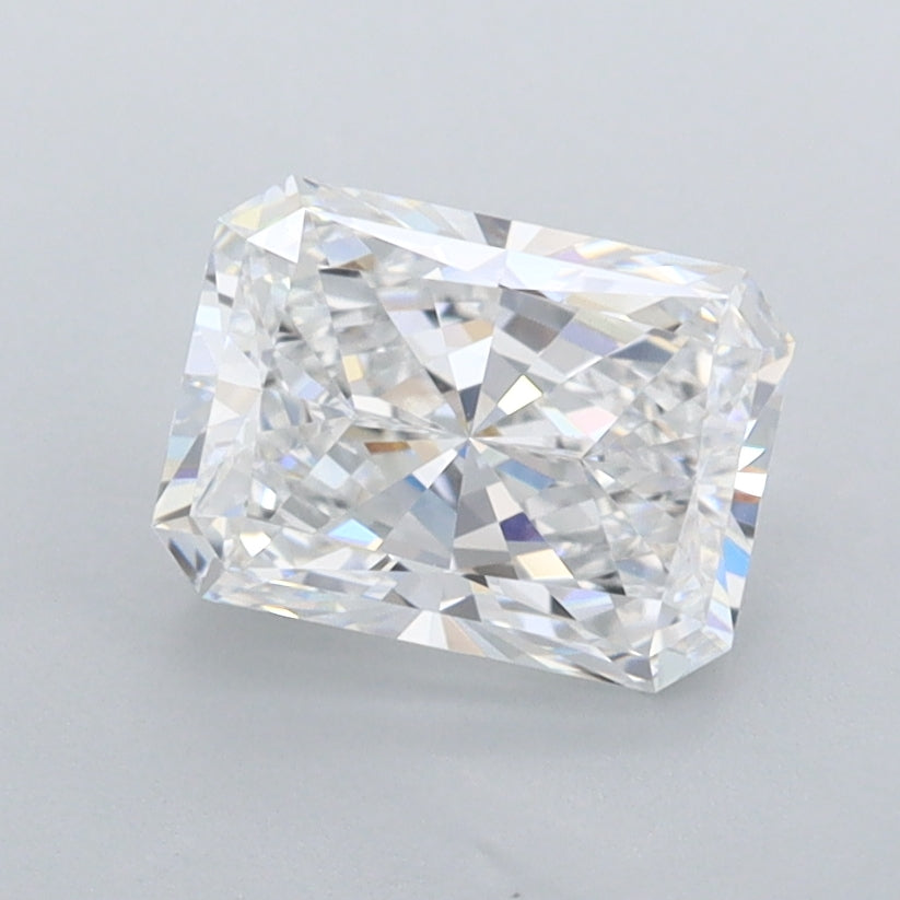 1.40 Carat Radiant Shaped, Ideal Cut, E Color, FL Clarity, IGI Certified Lab Grown Diamond